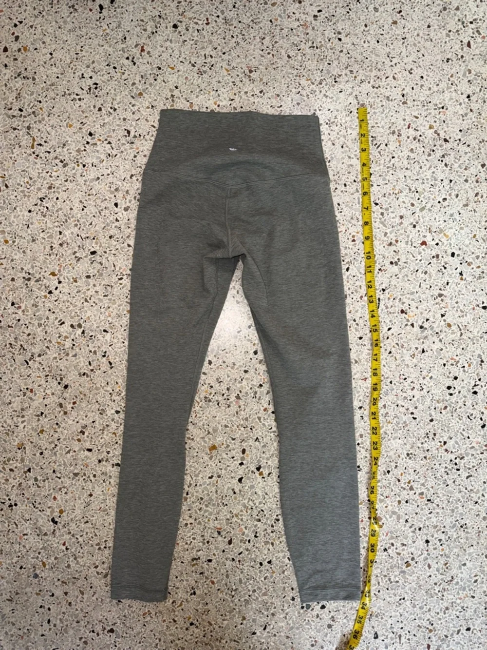 Lululemon align high rise pants 25” Heathered gray grey sage 4 leggings